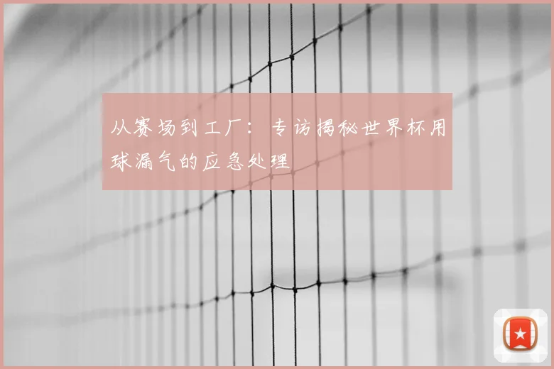 从赛场到工厂：专访揭秘世界杯用球漏气的应急处理